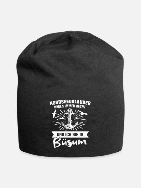 Büsum Büsumer - Jersey-Beanie - Schwarz