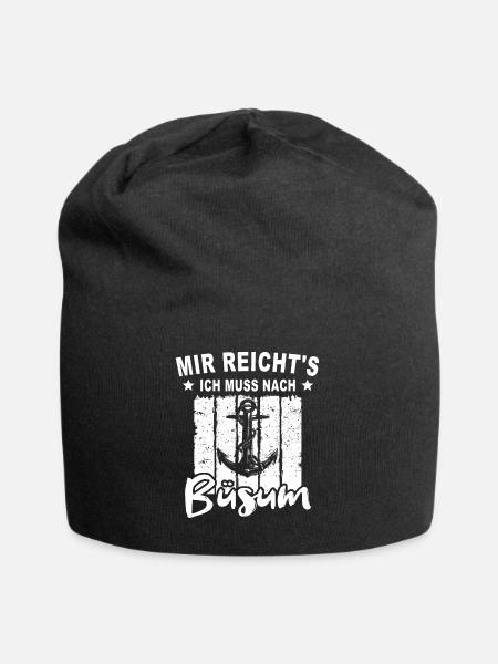 Büsum Büsumer - Jersey-Beanie - Schwarz