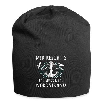 Nordstrand Sprüche - Jersey-Beanie - Schwarz - Vorne