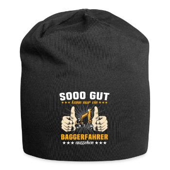Baggerfuehrer Baggerfahrer - Jersey-Beanie - Schwarz - Vorne