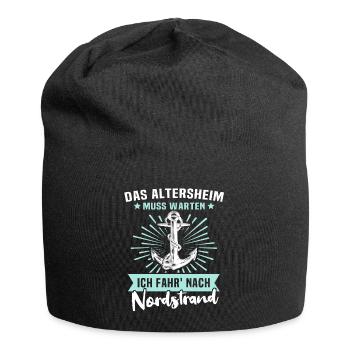 Nordstrand Sprüche - Jersey-Beanie - Schwarz - Vorne