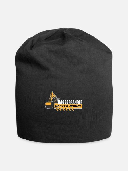 Baggerführer Baggerfahrer - Jersey-Beanie - Schwarz