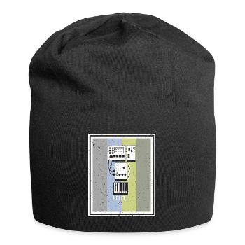Synthesizer Synth Keyboard Elektronische Musiker - Jersey-Beanie - Schwarz - Vorne