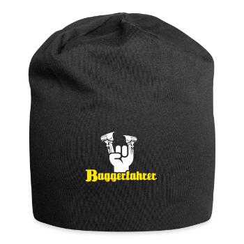 Baggerführer Baggerfahrer - Jersey-Beanie - Schwarz - Vorne