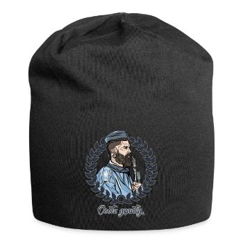 Rieser Grantler // Illustration - Jersey-Beanie - Schwarz - Vorne