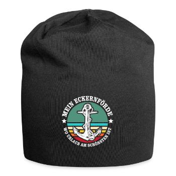 Eckernförde Urlaub - Jersey-Beanie - Schwarz - Vorne