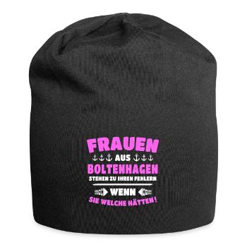 Boltenhagen Frau Boltenhagener Frauen - Jersey-Beanie - Schwarz - Vorne