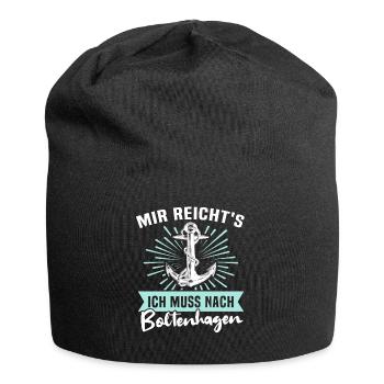 Boltenhagen Boltenhagener - Jersey-Beanie - Schwarz - Vorne