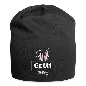 Gotti Bunny Beschts Gotti Taufpatin Schweiz Taufe - Jersey-Beanie - Schwarz - Vorne
