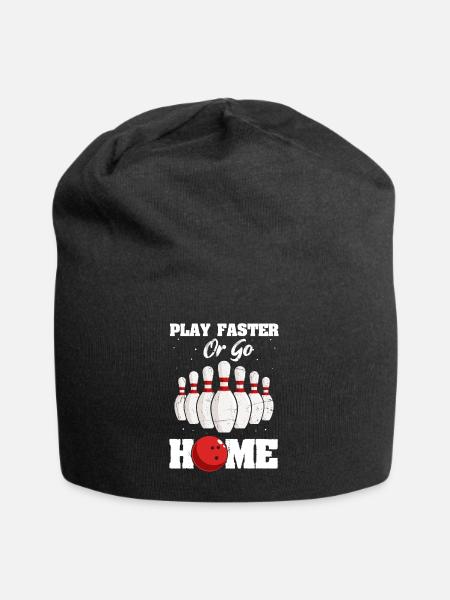 Bowling - Jersey-Beanie - Schwarz