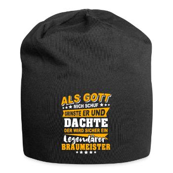 Braumeister Sprüche - Jersey-Beanie - Schwarz - Vorne
