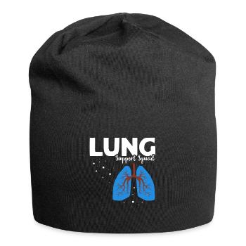 Respiratory Therapist Lung Breathing - Jersey Beanie - black - Front