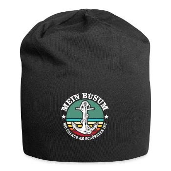 Büsum Urlaub - Jersey-Beanie - Schwarz - Vorne