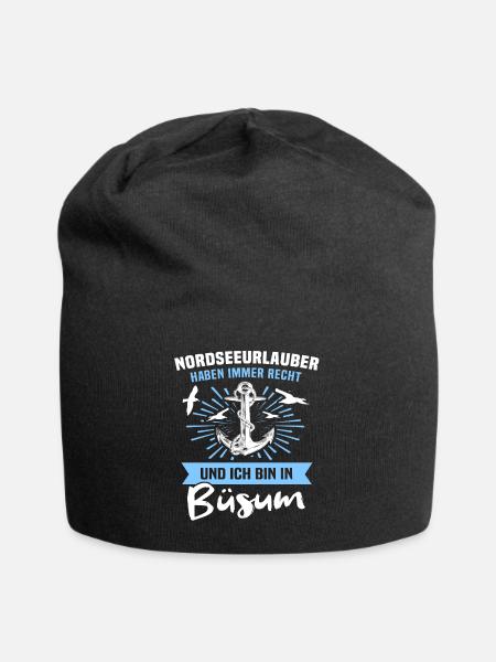 Büsum Urlaub - Jersey-Beanie - Schwarz