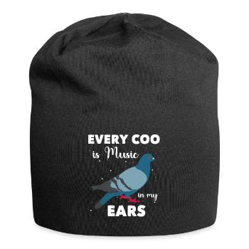 Pigeon pigeon fancier gift carrier pigeons - Jersey Beanie - black - Front