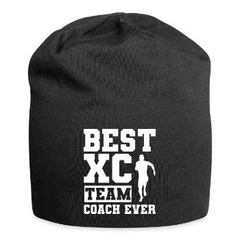 Crosslauf | Cross Country Läufer Berglauf Geschenk - Jersey-Beanie - Schwarz - Vorne