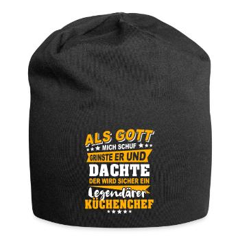 Küchenchef Sprüche - Jersey-Beanie - Schwarz - Vorne