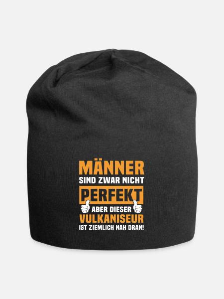 Lustige Vulkaniseur Sprüche - Jersey-Beanie - Schwarz