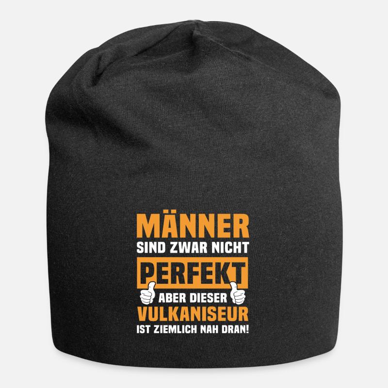 Lustige Vulkaniseur Sprüche - Jersey-Beanie - Schwarz