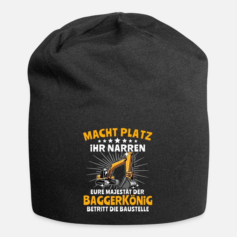 Bagger - Jersey-Beanie - Schwarz