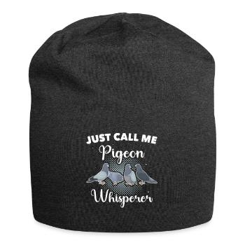 Taube Taubenzüchter - Jersey-Beanie - Anthrazit - Vorne