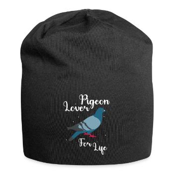 Pigeon Pigeon Lover Gift - Jersey Beanie - black - Front