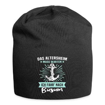 Büsum Sprüche Büsumer - Jersey-Beanie - Schwarz - Vorne