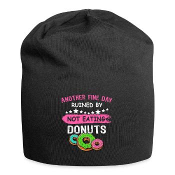 Donut Doughnut - Jersey Beanie - black - Front