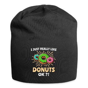 Donut Doughnut - Jersey-Beanie - Schwarz - Vorne