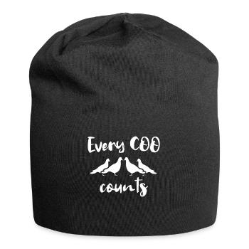 Pigeons coo, pigeon lovers - Jersey Beanie - black - Front