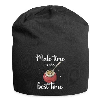 Yerba mate Bombilla - Jersey Beanie - black - Front