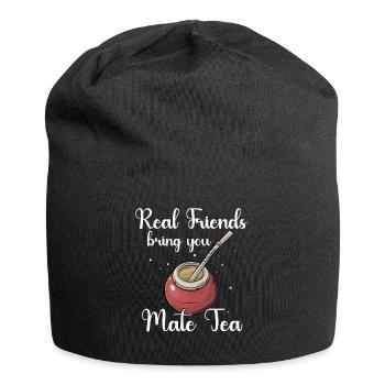 Yerba mate tea cup - Jersey Beanie - black - Front
