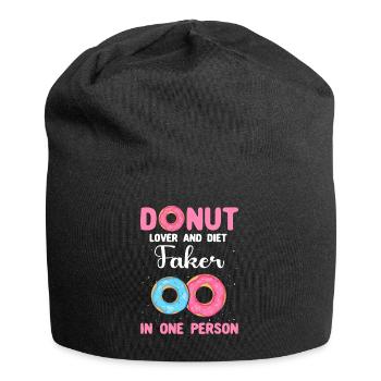Donut Lover Doughnuts - Bonnet en jersey - noir - Devant