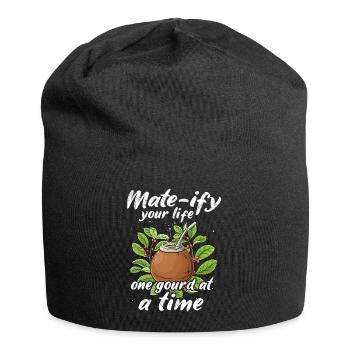 Yerba mate tea - Jersey Beanie - black - Front