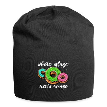 I Love Donuts - Jersey Beanie - black - Front