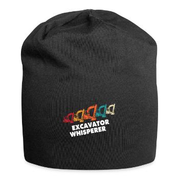 Excavator Whisperer Love Excavator Driver - Jersey Beanie - black - Front