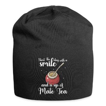 Yerba mate Bombilla - Jersey Beanie - black - Front