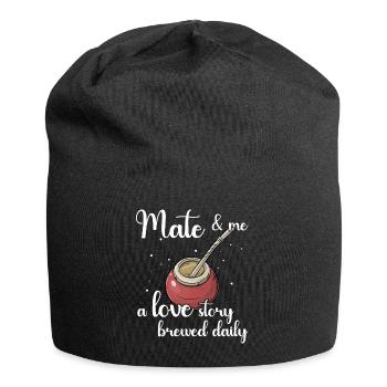 Yerba mate Bombilla - Jersey Beanie - black - Front
