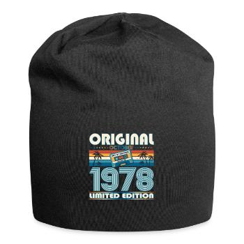 45. Geburtstag Retro Kassette Best of Oktober 1978 - Jersey-Beanie - Schwarz - Vorne