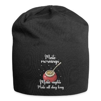 Yerba mate Gift - Jersey Beanie - black - Front