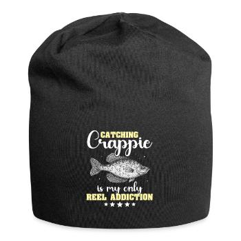 Sonnenbarsch Angeln Crappie Fishing - Jersey-Beanie - Schwarz - Vorne