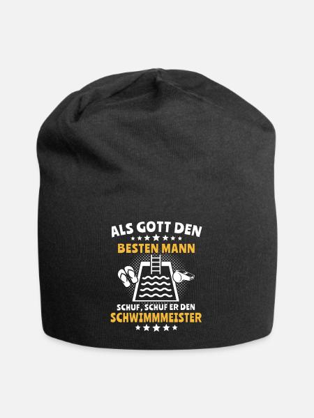 Bademeister Schwimmmeister - Jersey-Beanie - Schwarz