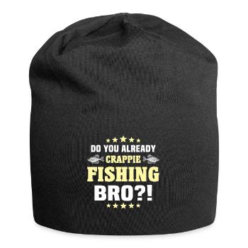 Sonnenbarsch Crappie Fishing - Jersey-Beanie - Schwarz - Vorne