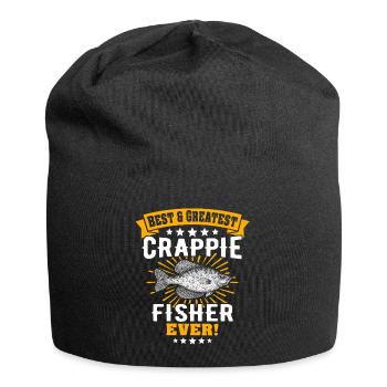 Sunbass Perch Crappie Fishing - Jersey Beanie - black - Front