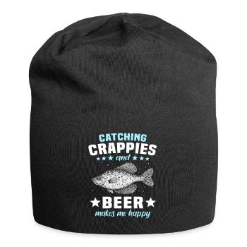 Barsch Crappie Fishing - Jersey-Beanie - Schwarz - Vorne