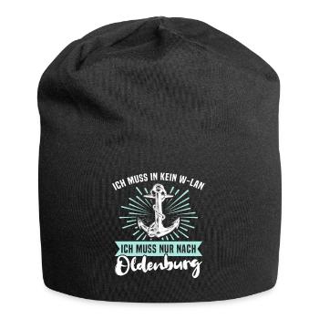 Oldenburg Sprüche - Jersey-Beanie - Schwarz - Vorne