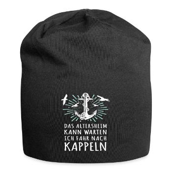 Kappeln Sprüche - Jersey-Beanie - Schwarz - Vorne