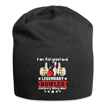 Bowling Bowling Ball Bowler - Jersey Beanie - black - Front