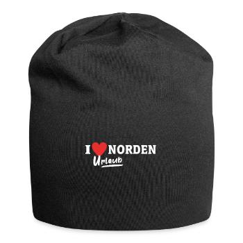 Ich Liebe Norden - Jersey-Beanie - Schwarz - Vorne