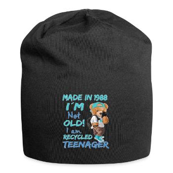 1988 Geburtstag Teddy funny old Teenager - Jersey-Beanie - Schwarz - Vorne